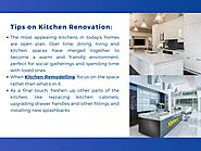 Tips on Kitchen renovation