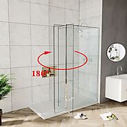 Walk In Shower Screen With Flipper Panel | Elegant Showers