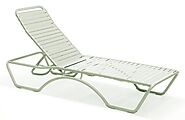 Baha 2 Stackable Adjustable Chaise Lounge #23070N - Bistro Tables & Bases