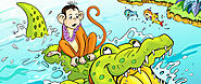 The Monkey and The Crocodile • Moral Stories