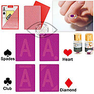 Perpsective Poker Cards Texas Hold Em Plastic Marked Cards Magic Glasses UV Contact Lenses Gamble Ch
