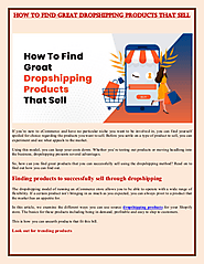 How to Find Great Dropshipping Products That Sell