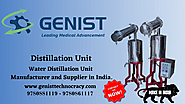 Water Distillation Unit Manufacturer and Supplier in India