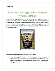 PPT - List of Best Do Dog Products That Are Available Online