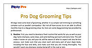 Pro Dog Grooming Tips