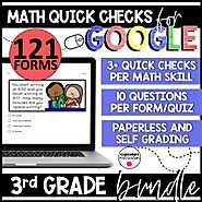 Distance Learning Google Quick Checks | Third Grade Bundle | TpT