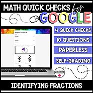 Identifying Fractions Paperless Google Quick Checks | 3.NF.1 | TpT