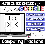 Comparing Fractions Paperless Google Quick Checks | 3.NF.3 | TpT