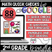 Distance Learning Google Quick Checks | Second Grade Bundle | TpT