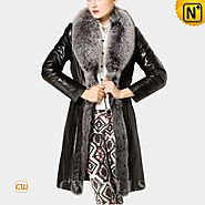 Womens Fur Trimmed Down Coat CW680018