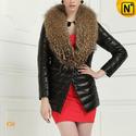 Women Down Coat with Raccoon Fur Collar CW613582