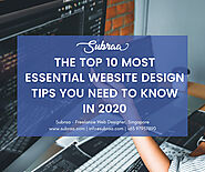 The Top 10 Most Essential Website Design Tips You Need To Know in 2020