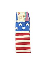USA American Flag Socks Girls Knee High Long