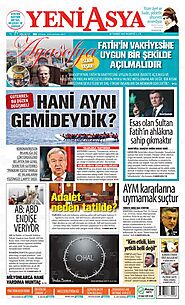 Yeni Asya Gazetesi Manşeti - Gazeteapp