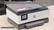Quick Fix Hp Printer Not Printing 1-8009837116 Printer Won’t Print