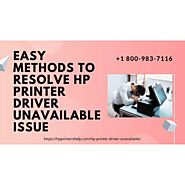 Hp Printer Driver Unavailable 1-8009837116 Hp Printer Won’t Print -Call Anytime