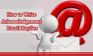 How to Write Acknowledgement Email Replies - Login Steps