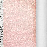 FINE Glitter Fabric Metre Rolls; Pastel Pink AB