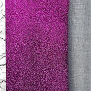 FINE Glitter Fabric Metre Rolls; Metallic Purple