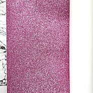 FINE Glitter Fabric Metre Rolls; Metallic Lilac Pink