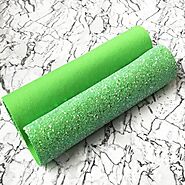 CHUNKY Glitter Fabric A4 Sheet; Pastel Green AB