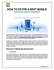 How to filter a best mobile app development company