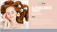 Natural Skin Care Products For Your Face And Body –OtteFoods