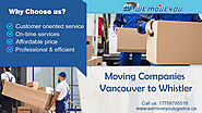 Moving Companies Vancouver to Whistler