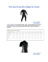 Wetsuit from dive right in scuba
