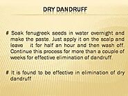 Clear Away Dandruff With Home Remedies
