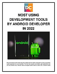 Most Using Development Tools by Android Developer in 2022