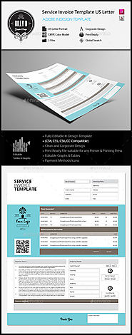 Service Invoice Template US Letter | GraphicRiver