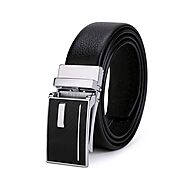 Men's Casual Automatic Buckle Genuine Leather Belt (B12)