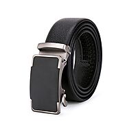 Men's Casual Automatic Buckle Genuine Leather Belt (B3)