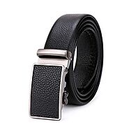 Men's Casual Automatic Buckle Genuine Leather Belt (B1)