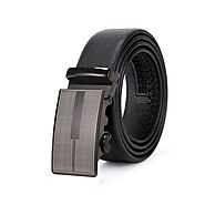 Men's Casual Automatic Buckle Genuine Leather Belt (A3)