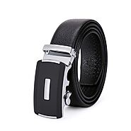 Men's Casual Automatic Buckle Genuine Leather Belt (B7)