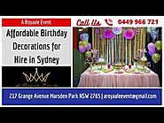 Affordable Birthday Decorations for Hire in Sydney