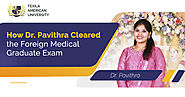 How Dr. Pavithra Cleared the Foreign Medical Graduate Exam