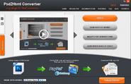 Automatic PSD to HTML/CSS online conversion - PSD to HTML Converter