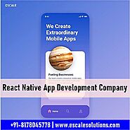 Website at https://www.escalesolutions.com/services/react-native-app-development.php