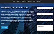 PeopleSoft Users List | PeopleSoft CRM Customers List