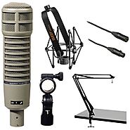 Electro-Voice RE20 Microphone Kit with Shockmount, Two-Section Broadcast Arm and Microphone Cable