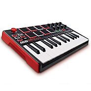 Akai Professional MPK Mini MKII – 25 Key USB MIDI Keyboard Controller With 8 Drum Pads, 8 Assignable Q-Link Knobs and...