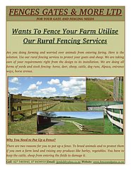 Why You Need to Put Up a Rural Fencing?