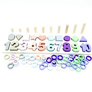 Shape and Number Stacking Board