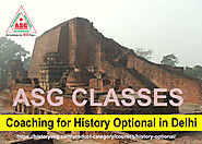 Coaching for History Optional in Delhi – ASG Classes