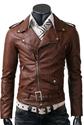 Rixx-Designer Brown Leather Biker jacket SALE>UK LEATHER FACTORY