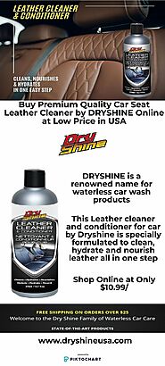 Dryshine Car Seat Leather Cleaner: Shop Online in USA at Low Price