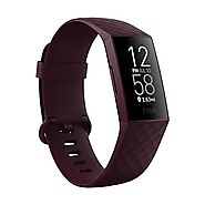 Fitbit Charge 4 Fitness and Activity Tracker with Built-in GPS, Heart Rate, Sleep & Swim Tracking, Rosewood/Rosewood,...